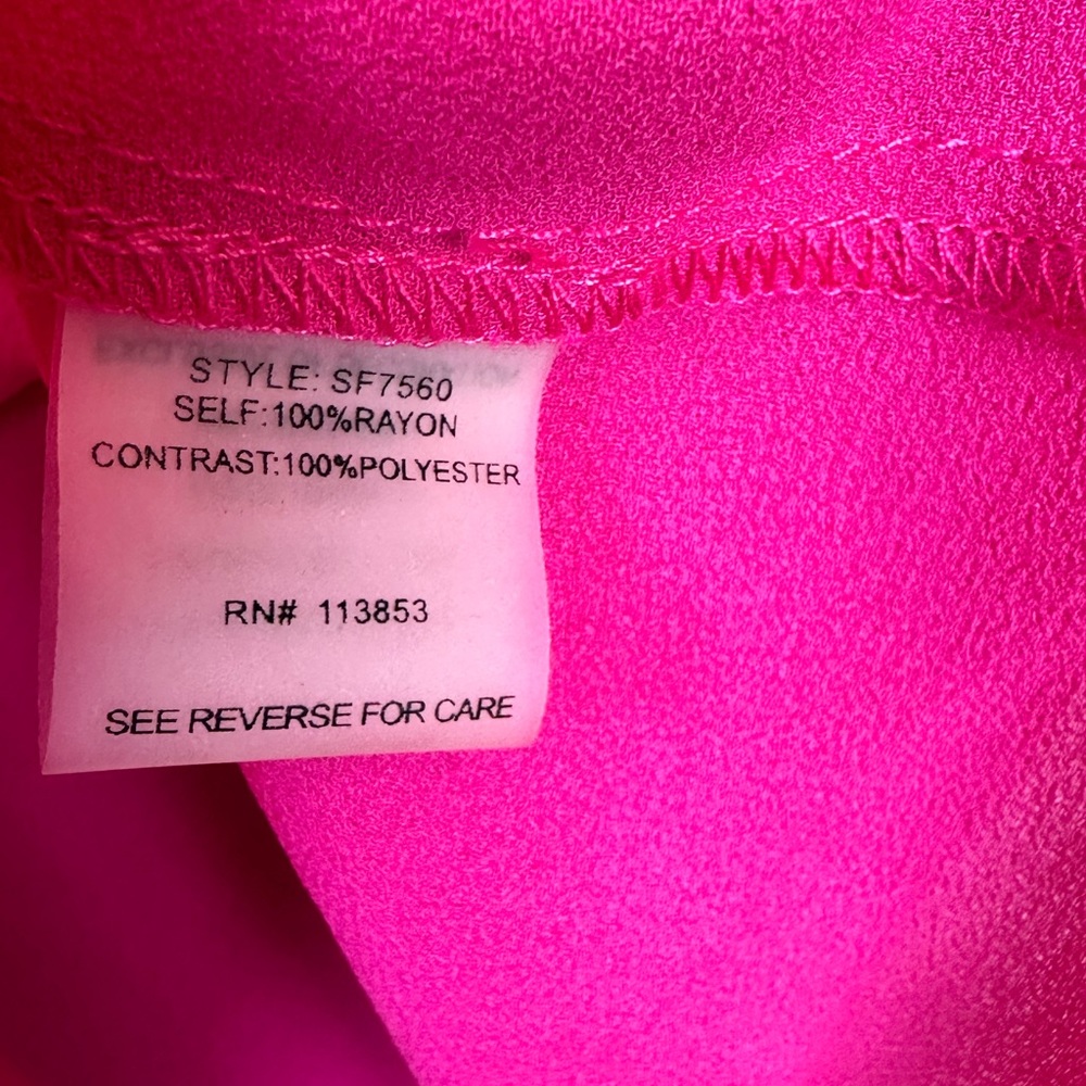 Pixley Palascio Blue Hot Pink Scoop Beck Tank Women Sz M - Picture 4 of 5